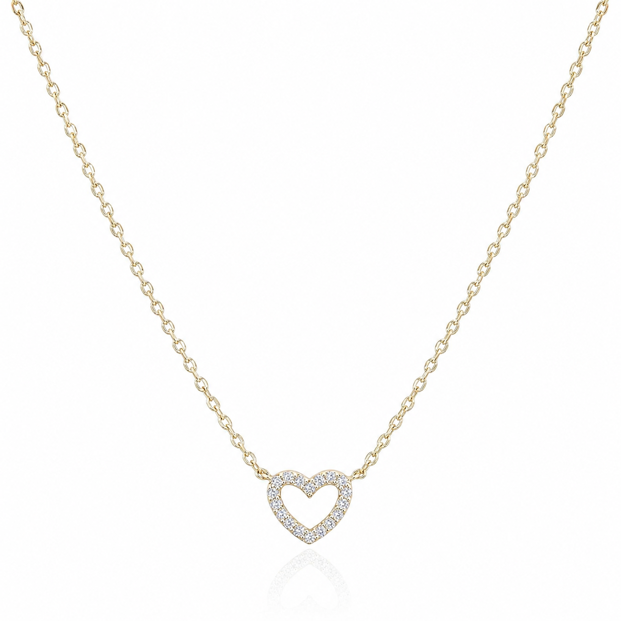 Kelsey Gold Heart Pendant Necklace