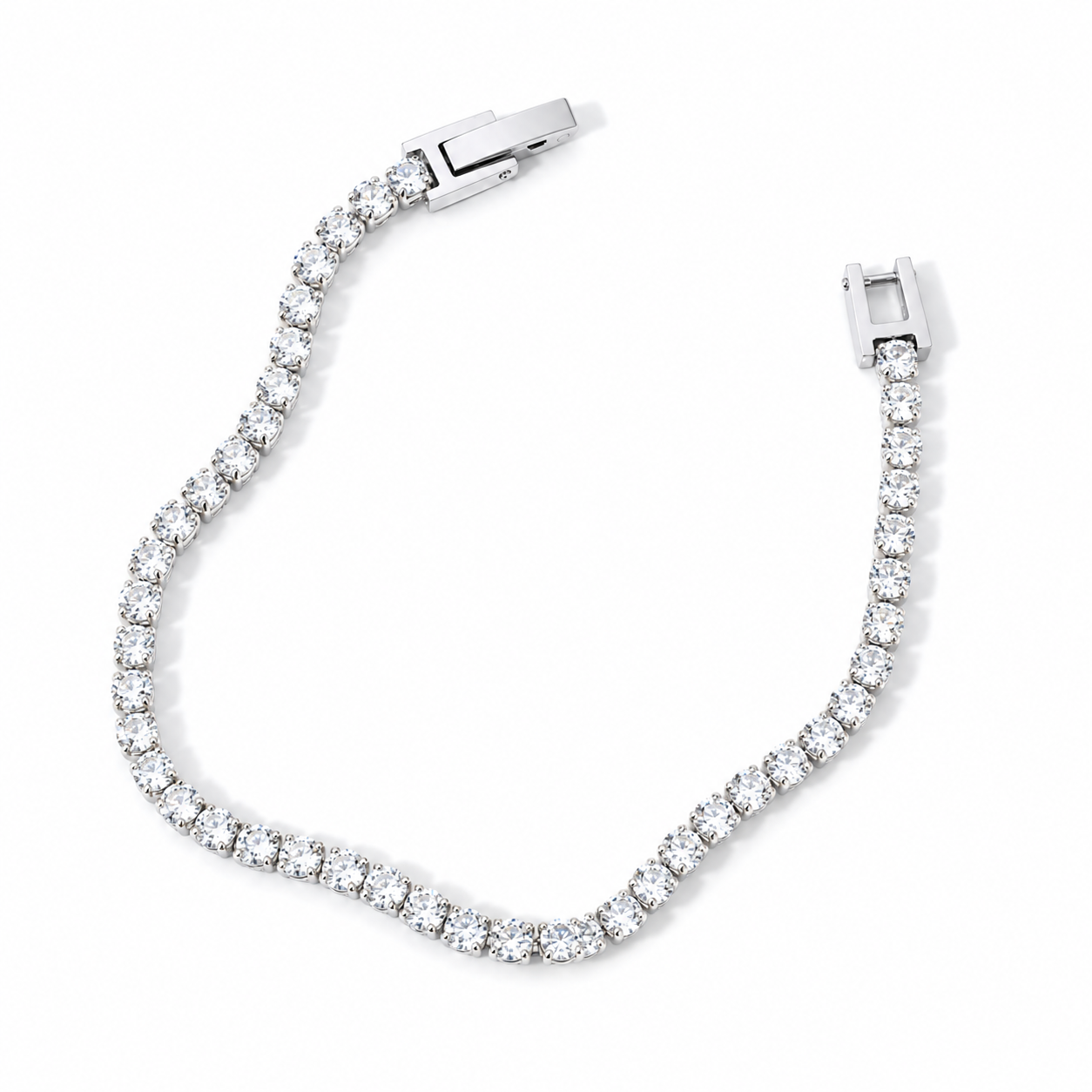 Serena Tennis Bracelet, styled