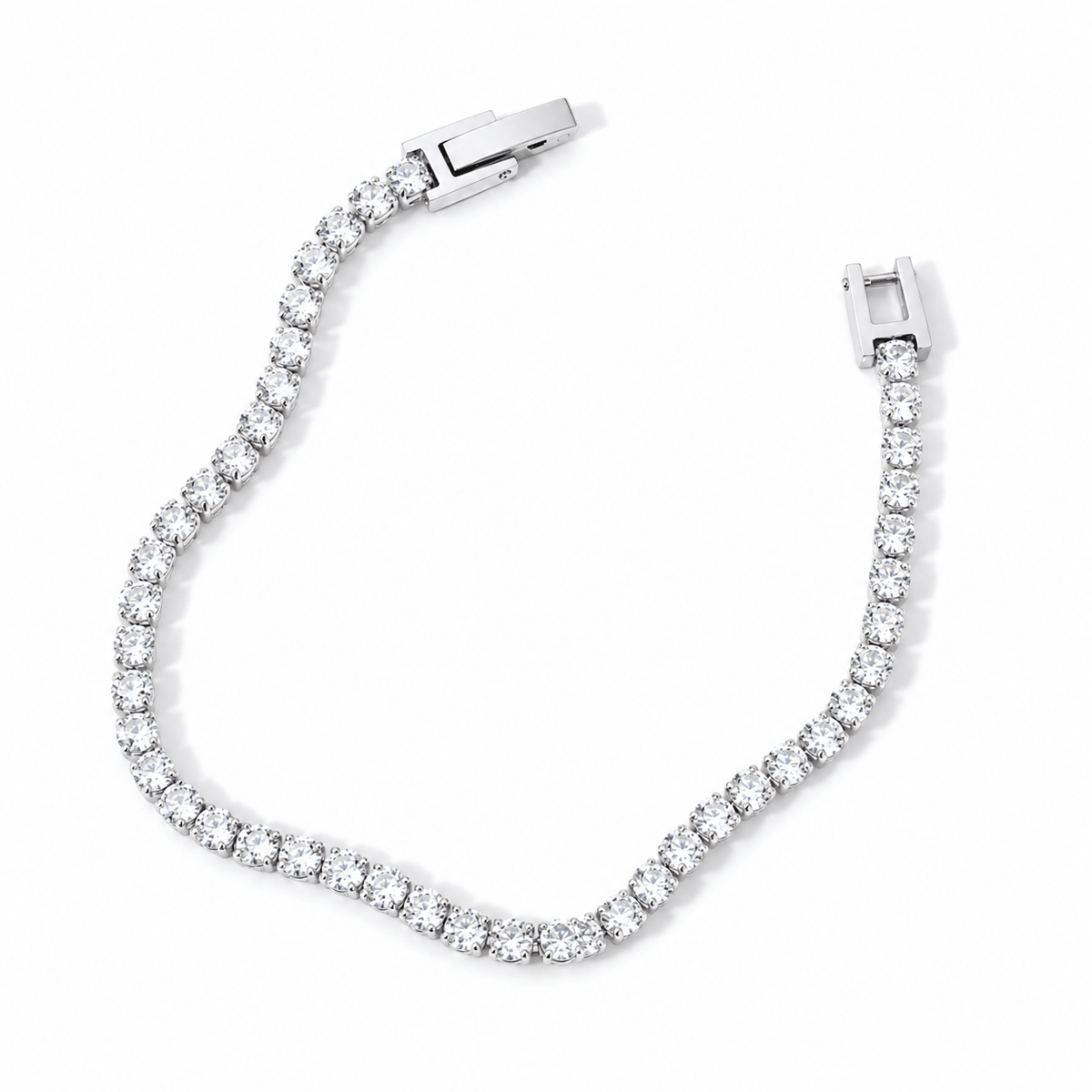 Woman wearing the Serena Tennis Bracelet
