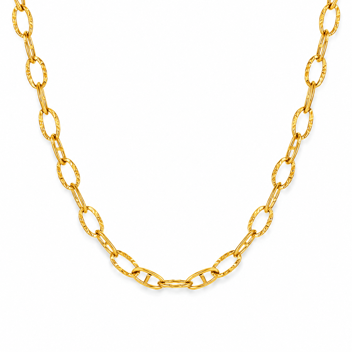 Bella Gold Minimalist Necklace, front view