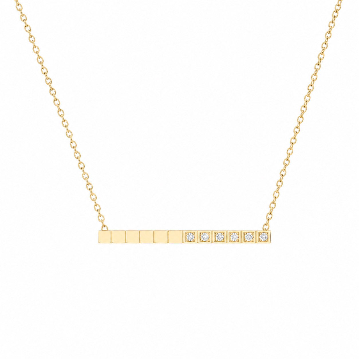 Opal Gold Bar Necklace