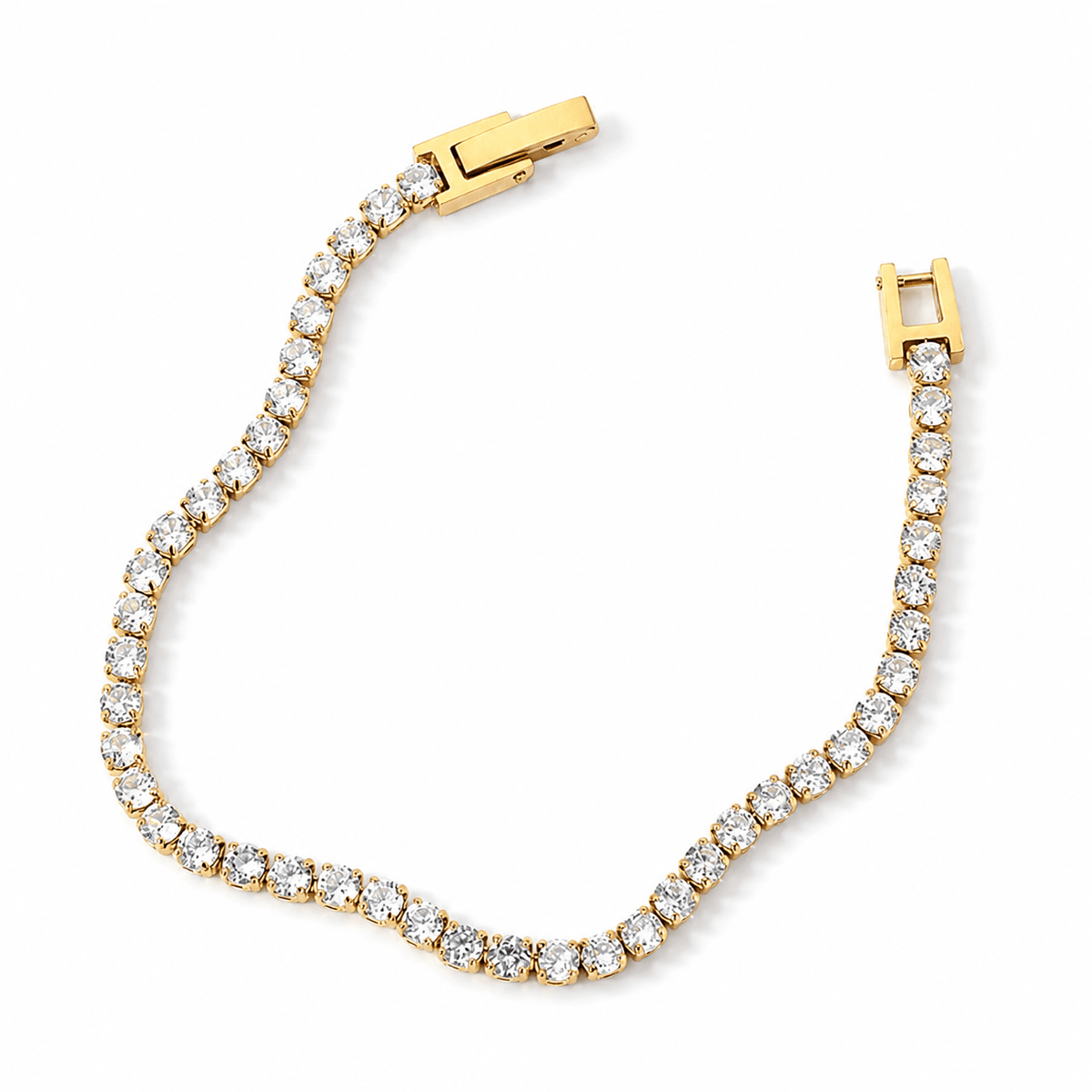 Serena Tennis Bracelet, front view