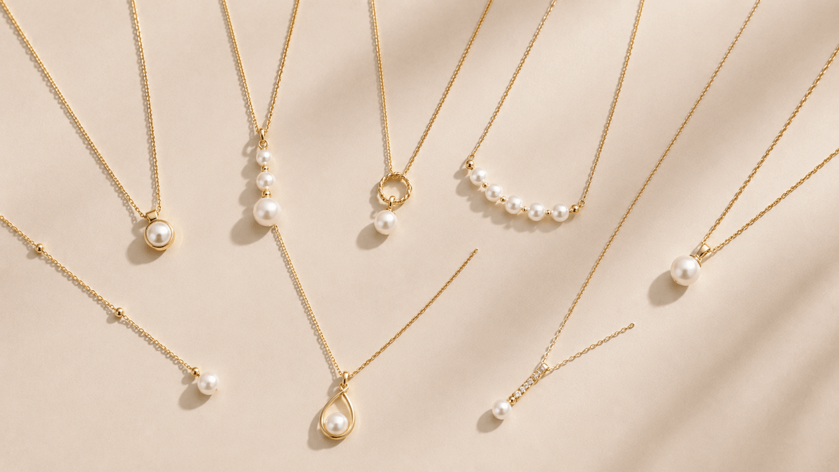 Freshwater and shell pearl necklaces