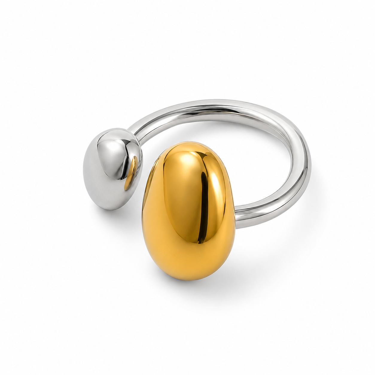 Daphne Gold Bar Open Ring