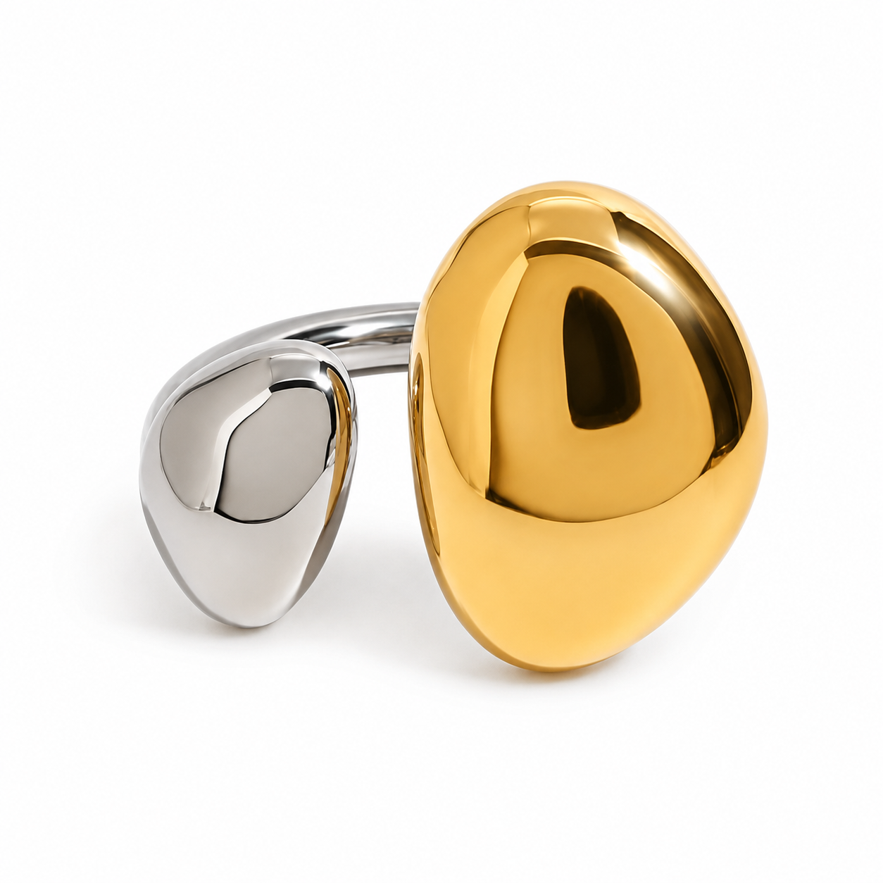 Daphne Gold Bar Open Ring