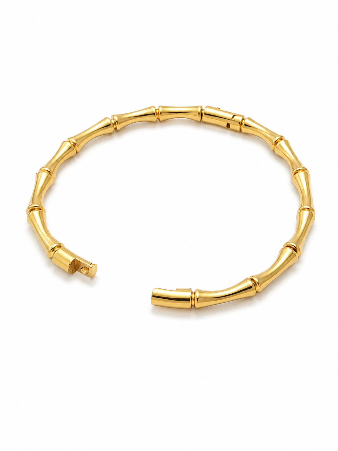 Elena Gold Sculptural Bangle Bracelet, additional view
