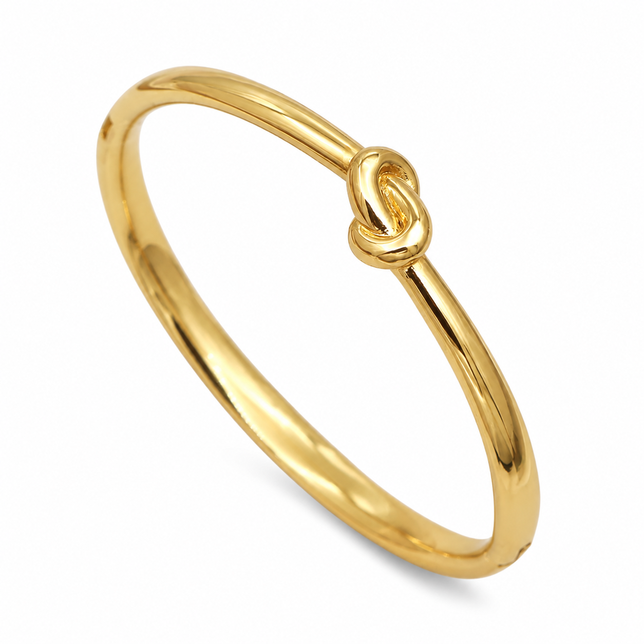 Lila Gold Twist Bangle Bracelet, detail