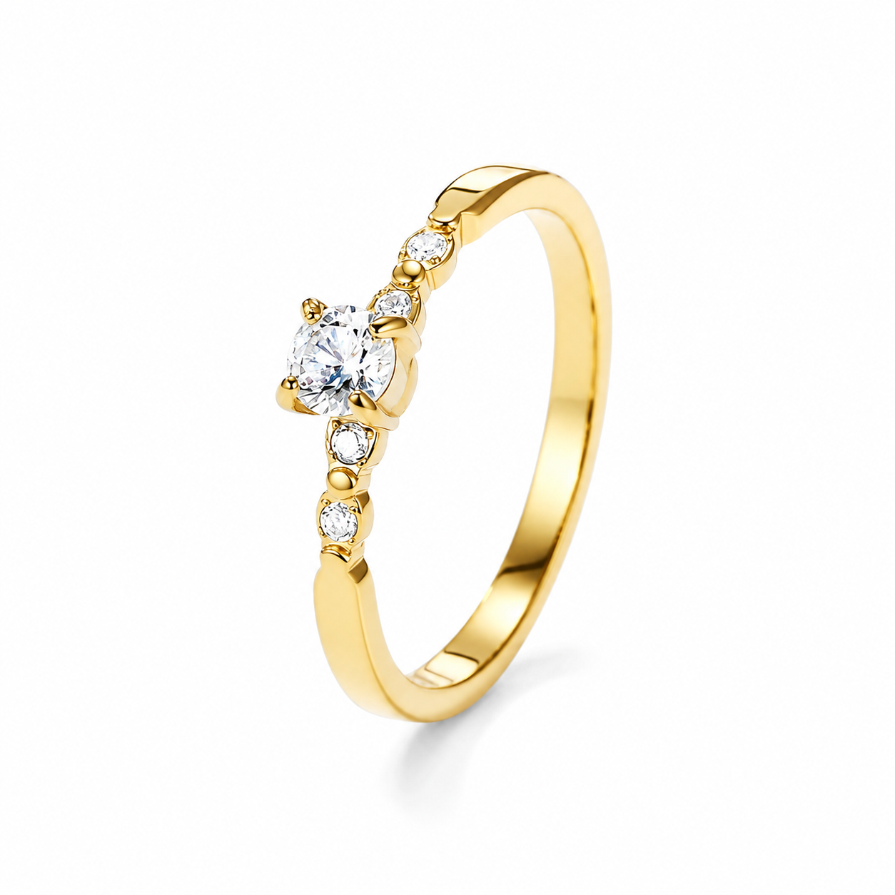 Calliope Gold Bar Band Ring
